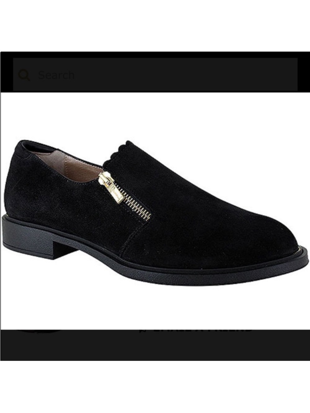 Beautifeel leather zipper loafers womens 7.5-8